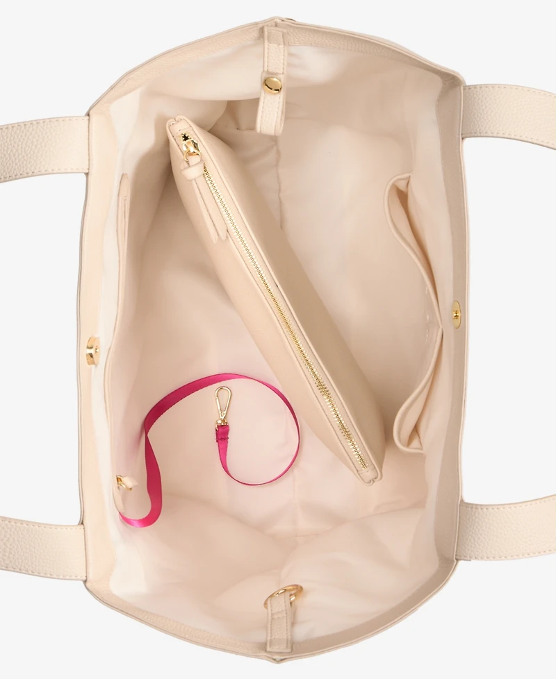 On 34th Jyyll Large Solid Tote with Removable Pouch