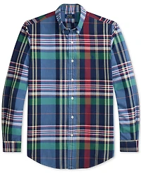 Polo Ralph Lauren Men's Custom-Fit Plaid Oxford Shirt