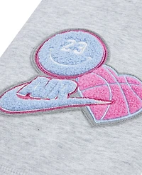 Jordan Big Girls Blue Jeans and Bling Pullover Hoodie