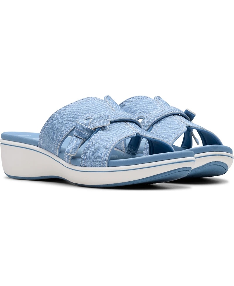 Clarks Cloudsteppers Women's Breeze Rae Mia Slip-On Flat Sandals