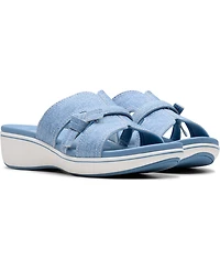 Clarks Cloudsteppers Women's Breeze Rae Mia Slip-On Flat Sandals