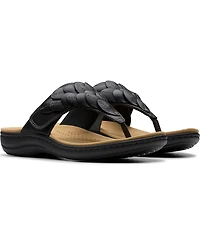 Clarks Collection Women's Laurieann Palm Flip-Flop Sandals