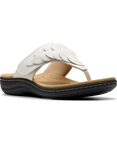 Clarks Collection Women's Laurieann Palm Flip-Flop Sandals