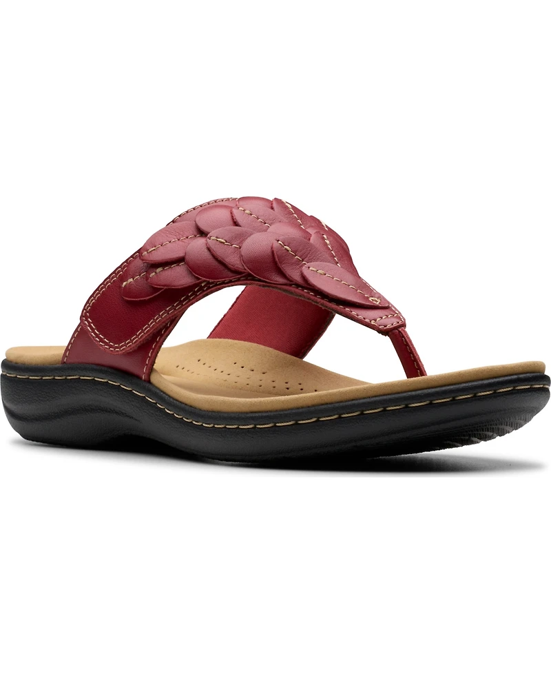 Clarks Collection Women's Laurieann Palm Flip-Flop Sandals