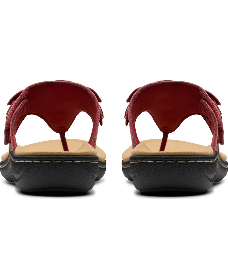 Clarks Collection Women's Laurieann Palm Flip-Flop Sandals
