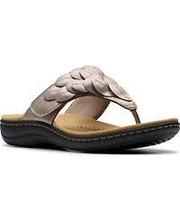 Clarks Collection Women's Laurieann Palm Flip-Flop Sandals