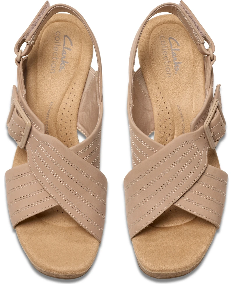 Clarks Collection Women's Nerisa West Wedge Sandals