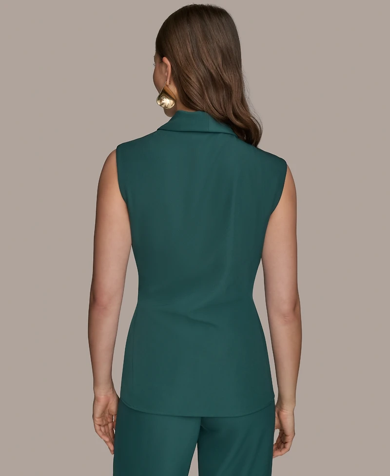 Donna Karan New York Women's Tie-Waist Wrap Top