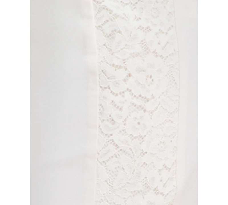Jm Collection Women's Side Lace-Trim Capri Pants, Exclusively at Macy's