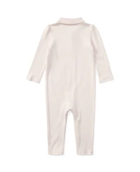 Polo Ralph Lauren Baby Girls Ribbed Collar Coverall