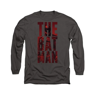 Batman Men's The Crimson Crusader Long Sleeve Adult Tee / T-Shirt