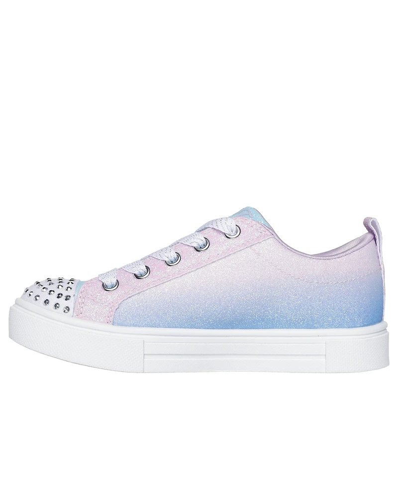 Skechers Toddler Girls Twinkle Toes: Sparks - Heart Charm Light-Up Casual Sneakers from Finish Line