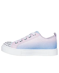 Skechers Toddler Girls Twinkle Toes: Sparks - Heart Charm Light-Up Casual Sneakers from Finish Line