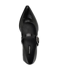 Nine West Women's Katrel Mary Jane Pointy Toe Flats