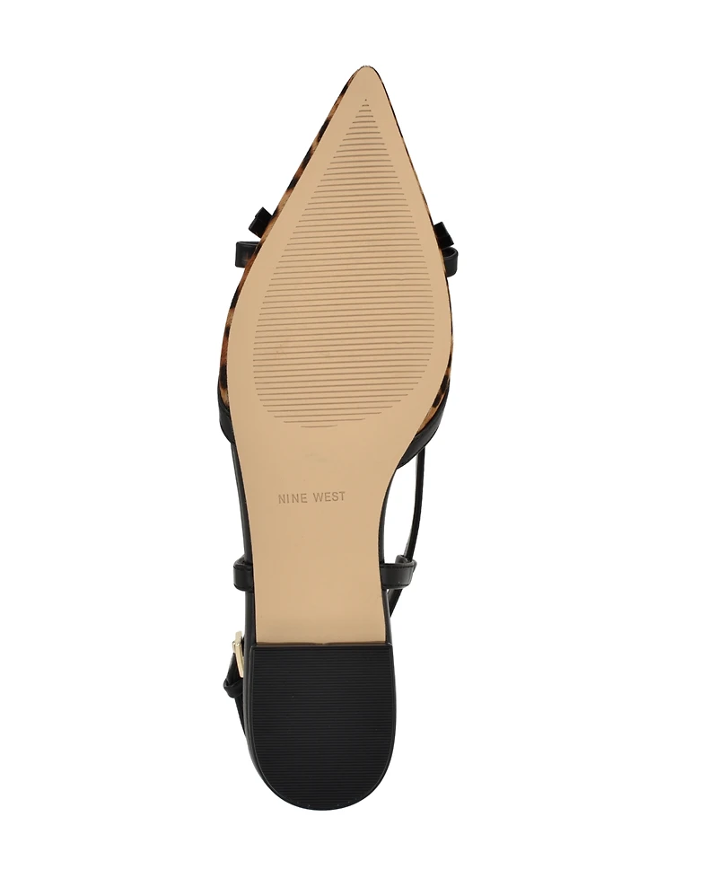 Nine West Women's Grean Pointy Toe Slingback Flats