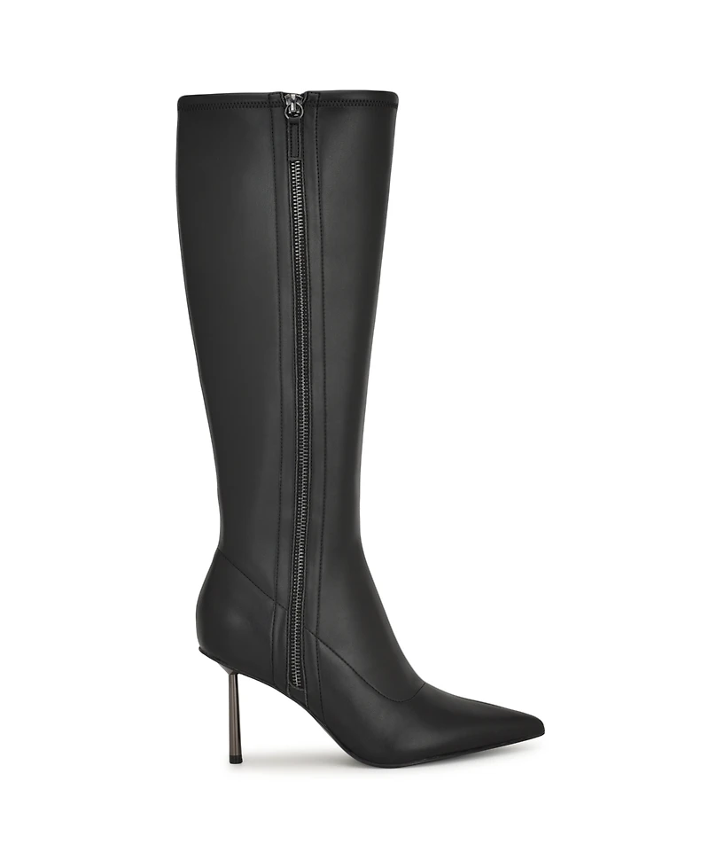 Nine West Women's Derand Tall Pointy Toe Stiletto Boots