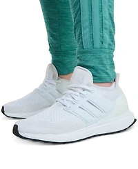 adidas Big Girls Elastic-Waistband 3-Stripe Melange Jogger Pants