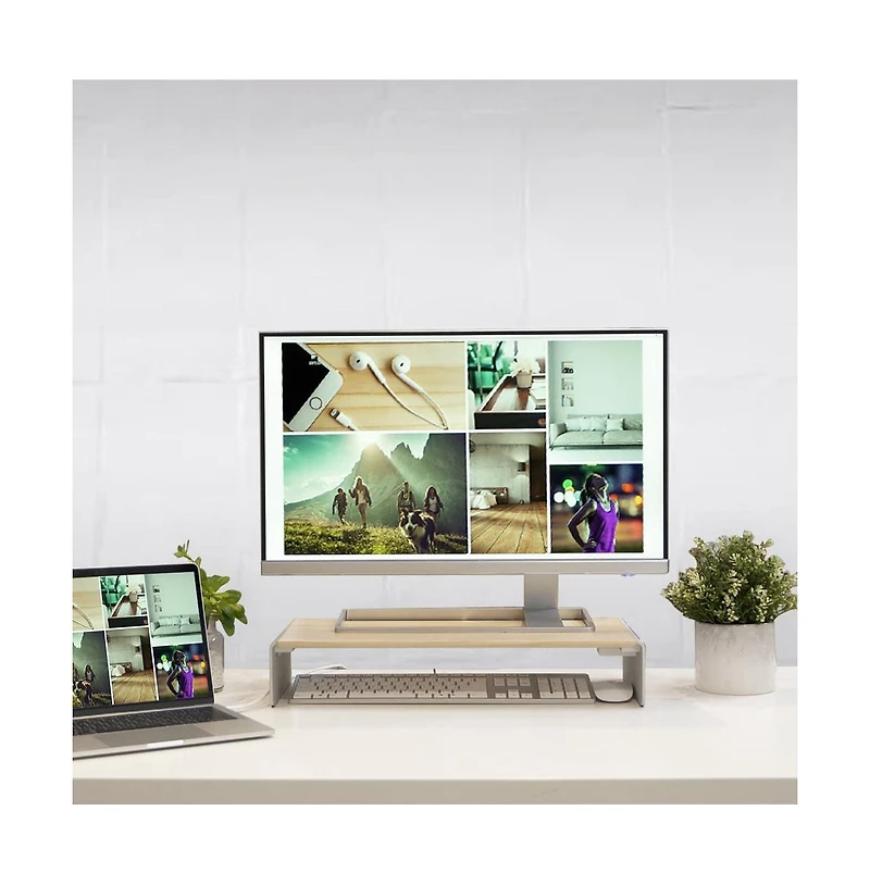 j5create JCT425 Multi Function Monitor Stand with Usb Type-c 4K & Usb 6-Port Hub with Power Delivery
