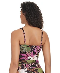 Bar Iii Women's Safari Heat Tankini Top, Exclusively at Macy's