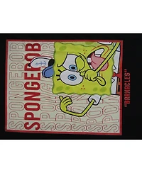 SpongeBob SquarePants Men's The Barnacles Black Long Sleeve Tee- L