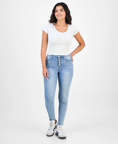 Dollhouse Juniors' High-Rise Curvy Skinny Jeans