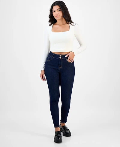 Dollhouse Juniors' High-Rise Curvy Skinny Jeans