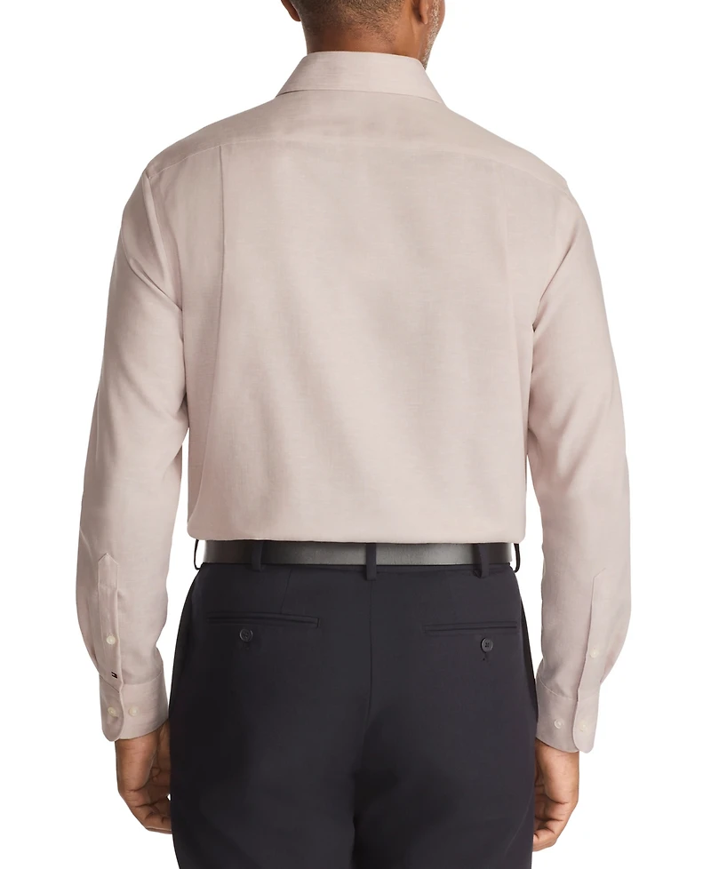Tommy Hilfiger Mens Regular Fit Linen Dress Shirt