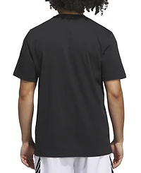 adidas Men's Basketball Hoop Logo Graphic T-Shirt