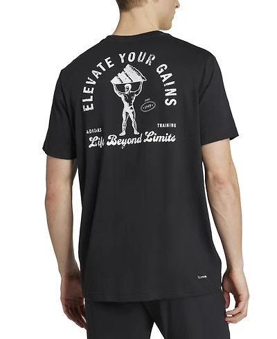 adidas Men's Elevate Your Gains Logo Graphic T-Shirt