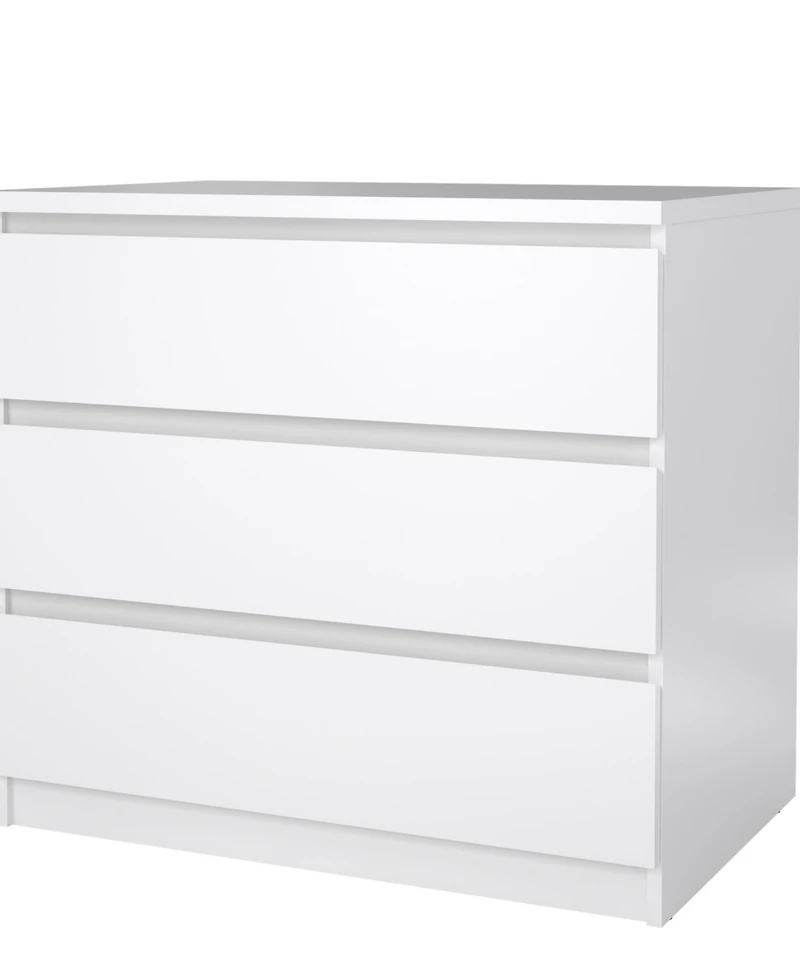 Tvilum 26.77" Wood 3 Drawer Chest