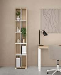 Tvilum 80.59" Wood 10 Shelf Narrow Bookcase