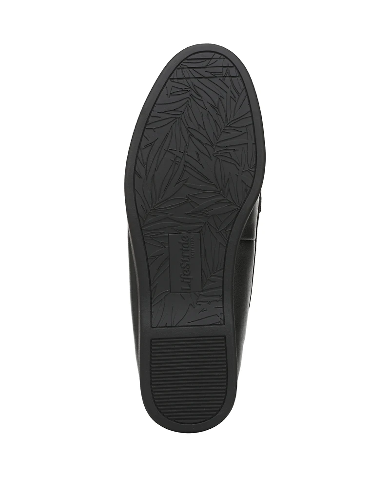LifeStride Women's Malta 3 Round Toe Slip On Tassel Loafers