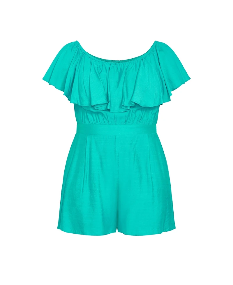 City Chic Plus Serene Playsuit