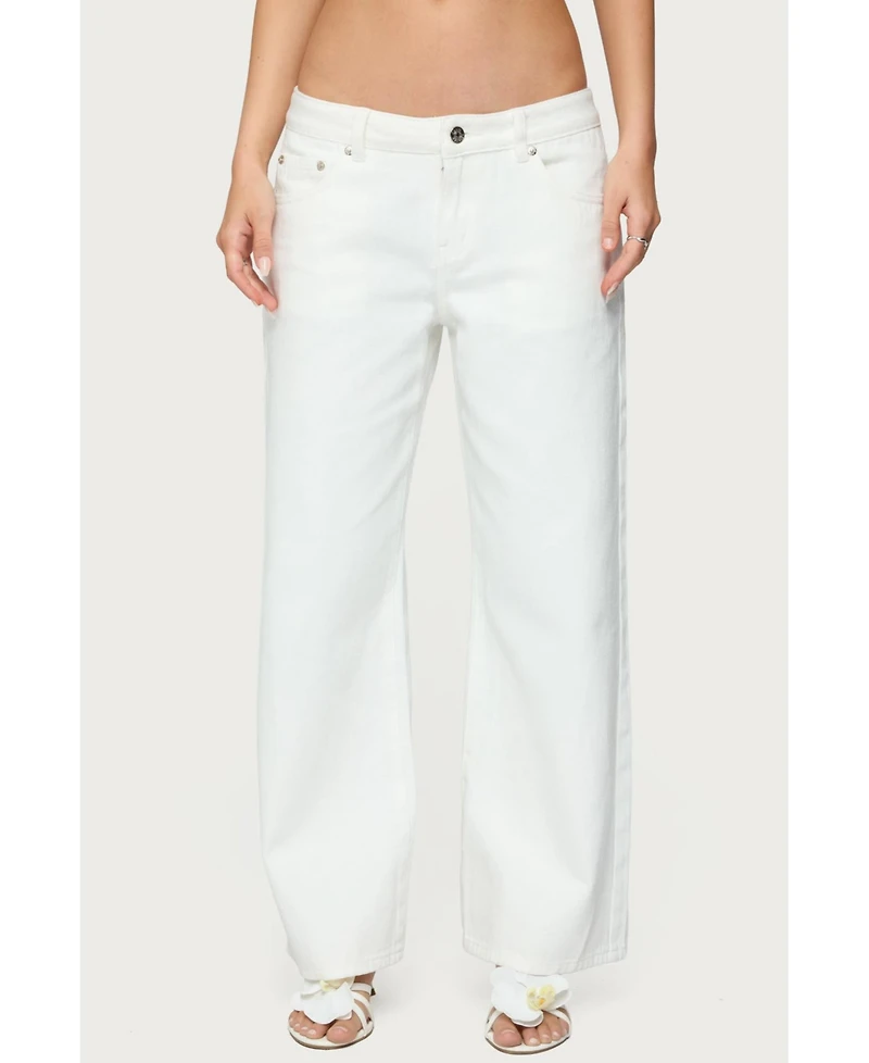 Edikted Women's Roman Low Rise Slouchy Jeans