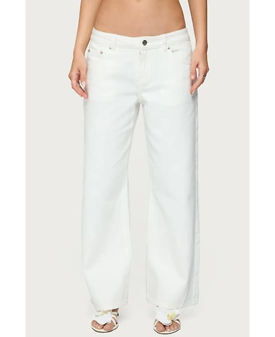 Edikted Women's Roman Low Rise Slouchy Jeans
