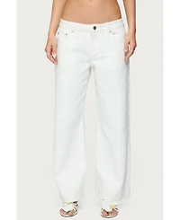 Edikted Women's Roman Low Rise Slouchy Jeans