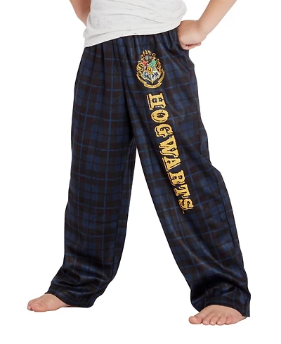 Harry Potter Boys Intimo Hogwarts Houses Plaid Lounge Pajama Pants - All