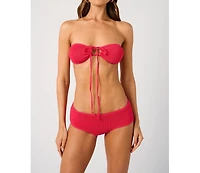 WeWoreWhat Women's Cross Front Bandeau Top