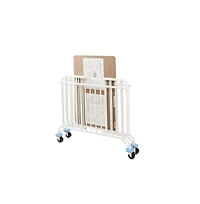 L.a. Baby Holiday Mini/Portable Folding Metal Crib