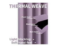 Kate Aurora 100% Hotel Thermal Blackout Lavender Grommet Top Curtain Panels - 50 in. W x in. L