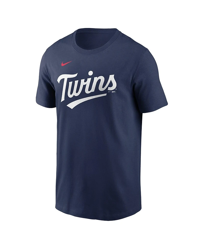 Nike Men's Christian Vazquez Navy Minnesota Twins Fuse Name Number T-Shirt