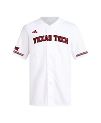Adidas Men's White Texas Tech Red Raiders Replica Baseball Jersey