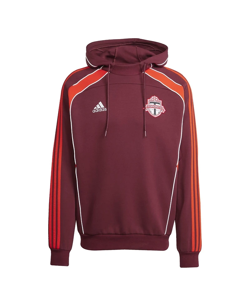 Adidas Men's Red Toronto Fc 2025 Travel Pullover Hoodie