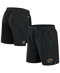 Fanatics Men's Black Minnesota Wild Authentic Pro Rink Performance Shorts