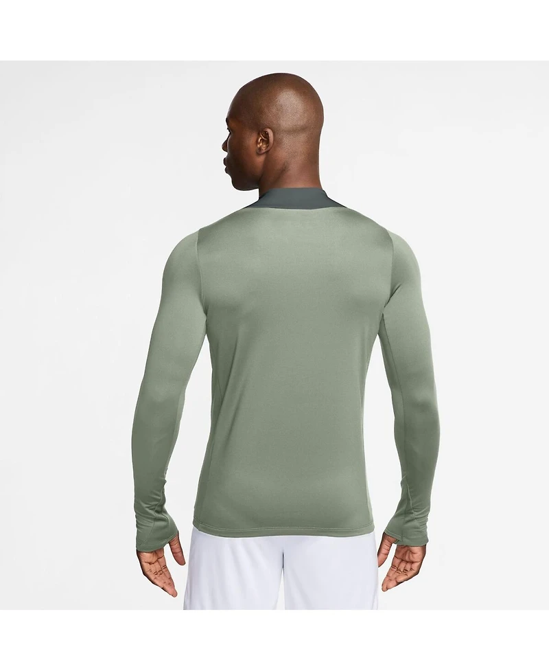 Nike Men's Green Chelsea 2025/26 Strike Drill Raglan Quarter-Zip Long Sleeve Sweatshirt