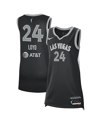 Nike Men's and Women's Jewell Loyd Black Las Vegas Aces Explorer Edition Victory Jersey