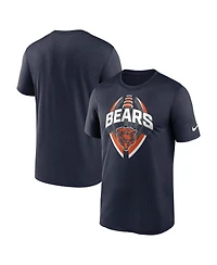 Nike Men's Navy Chicago Bears Big Tall Primetime Legend Icon Performance T-Shirt