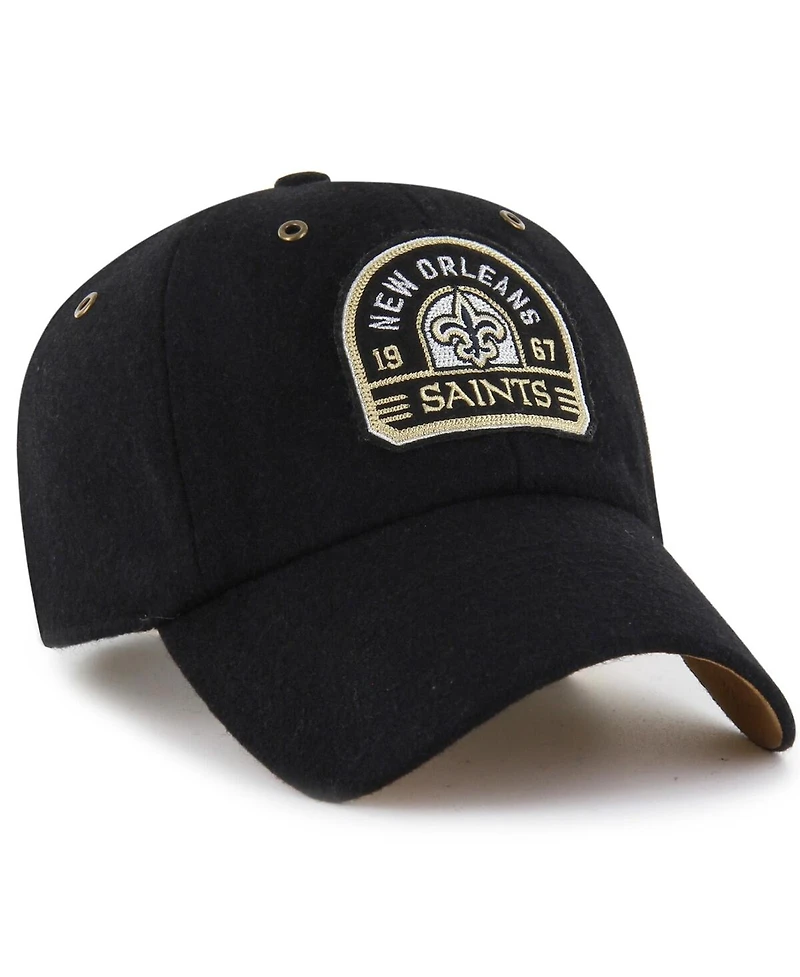'47 Brand x Stoney Clover Lane Men's and Women's Black New Orleans Saints Field Goal Clean Up Adjustable Hat