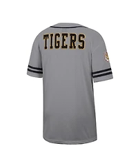 Colosseum Men's Gray Grambling Tigers Free Spirited Baseball Jersey