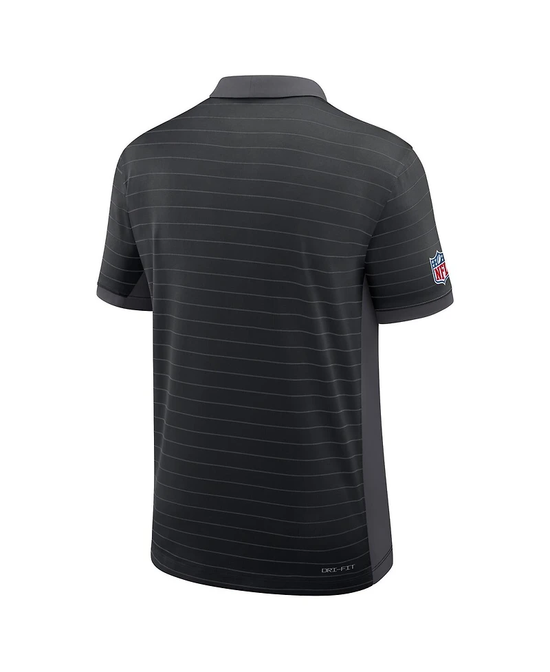 Nike Men's Detroit Lions Sideline Victory Stripe Performance Polo Shirt
